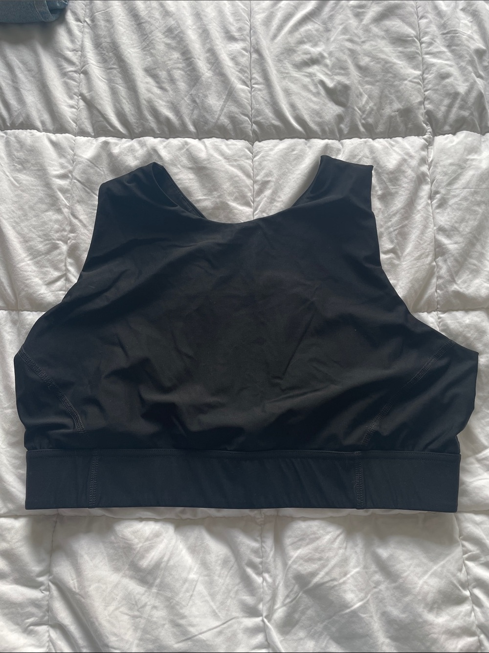 Eddie Bauer Black High-Neck Sports/swim Bra
